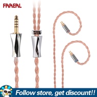 Faaeal Hibiscus สายโปรกระจกดีไซน์เพรียวลม3.5/4.4Mmเต้าเสียบแนวตรงตัวเลือกสายหูฟังพร้อมตัวเลื่อนสายเค