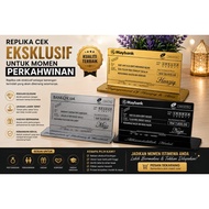 MOCKUP/REPLICA CHEQUE MAS KAHWIN @ HANTARAN KAHWIN ACRYLIC PLASTIC