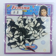 Femina Velvet Tilak Bindi Black Size 7 - 1.0/0.5