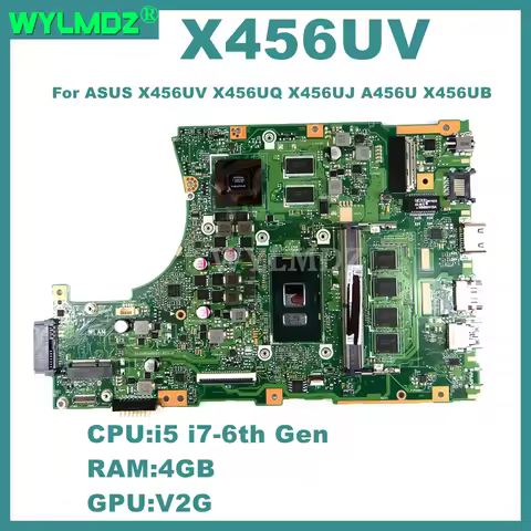 X456UV Motherboard For ASUS X456UV X456UQ X456UJ A456U X456UB F456U X456UR X456UA Laptop Mainboard i