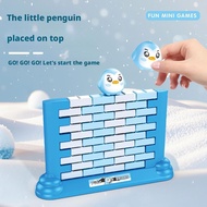Penguin Ice Breaking Game Fun Educational Toy Ice Knock Figures Interactive Play For Party A7e7
