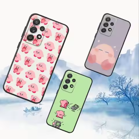 Game Cartoon Cute K-Kirby Phone Case For Samsung S25,S24,S21,S22,S23,S30,Ultra,S20,Plus,Fe,Lite,Note