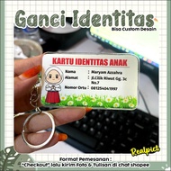 Custom Identity Keychain (Custom Design Available), Keychain, Custom Acrylic Keychain