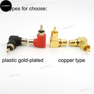 TD 90 Degree RCA Connector Male To Female M/F Right Angle RCA female to male Plug copper Adapter L t