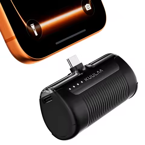 KUULAA Mini Power Bank 4500mAh - Portable Charger for iPhone17 16 15 14 13 Pro Max & Samsung/Xiaomi 