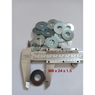 12 m8 PlateRing Thickness 24mm Width Washer 8mm 100pcs