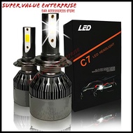 C7 6000k LED Light Car Headlight Headlamp Auto Head light Lamp White Light - 9006 / H7 / H4 H/L / H1