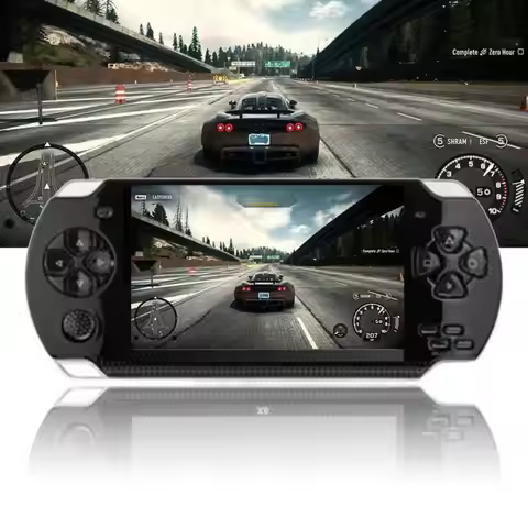 Built-in 5000 games, 8GB 4.3 Inch PMP Handheld Game Player MP3 MP4 MP5 Player Video FM Camera Portab