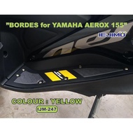 Bordes Aerox 155/Aerox 155 Carpet Rubber/Aerox 155 Accessories - Yellow