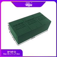 SPAN BUNGA TAK BERHABUK/ SPAN KERING/ FLOWER FOAM/ FLORAL FOAM/ SPAN PUTIH/ SPAN BOUQUET/ SPAN HIJAU