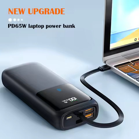 NewtiPower 20000mAh Power Bank Portable PD65W Fast Charging Mobile Phone External Battery Powerbank 