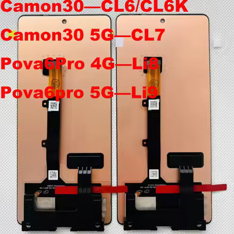 Original 6.78''For Infinix Tecno Camon 30 CL6/CL6K 5G CL7 Pova 6 Li7 Pova 6 Pro 5G Li9 LCD Display