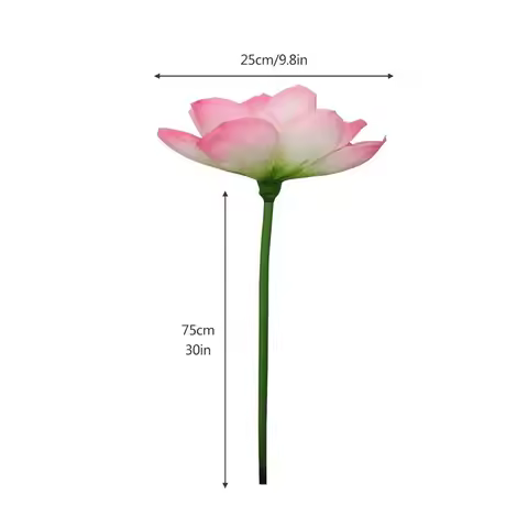 Landscape Artificial Flower Long Stem DIY Decoration Artificial Lotus Lotus Pod Artificial Flower Po