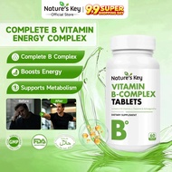 Nature's Key Halal Vitamin B-Complex  Energy Stress Energy Support Compound Herbs 400mcg B1 B3 B12 6