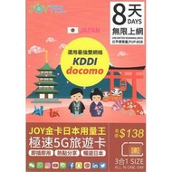 JOYTEL 日本8天8GB上網卡