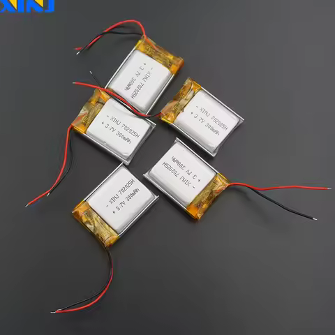 XINJ 5pcs 3.7V 300 mAh Li-Polymer Li Lithium Battery Lipo Cell 702025 For DIY Watch Car Camera Mp3 E