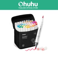 FOLIO ART : Ohuhu Marker เซต Illustrations 60 สี(Honolulu S - Brush&soft Chisel) รหัส 90581
