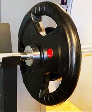 全新舉重啞鈴片大孔15kg