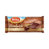 Roma Sandwichi Biscuit Chocolate Cream Filling Peanut/ 189g