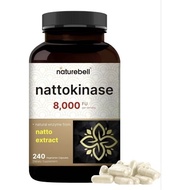 ✨️พร้อมส่ง✨️NatureBell Nattokinase 8000 FU 240 Capsules