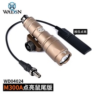 WADSN ไฟฉายยุทธวิธี M300A/M600C ความสว่างสูงกลางแจ้งแสงมือถืออลูมิเนียมกันน้ำไม่สามารถปรับโฟกัสได้