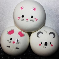 Cute Cartoon Cat Ball PU Foam Squishy Toy 1pc