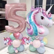 New 31 pcs 32 inch Rainbow Unicorn Balloons Birthday Party Decoration Birthday Party Supplies