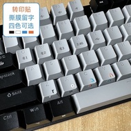 Transfer Sticker Hebrew Desktop Keyboard Sticker Universal Button Sticker Laptop Transparent Round