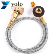 YOLO Propane Refill Adapter Gas Stove Outdoor Gas Charging Valve LPG Flat Cylinder tank Save Durable Stove Metal Tube