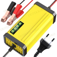 COD Casan Aki Motor Mobil Otomatis 2A-20A 12Volt/24Volt Portable Automatic Charger Batterai Accu Aut