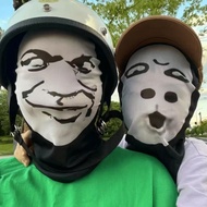 Hot-selling Funny headgear mask Tricky Funny face big Head Dragon Chart Emoticon headgear mask Ridin
