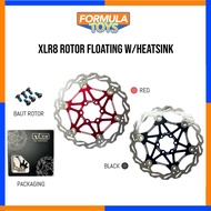 ROTOR XLR8 FLOATING ROTOR W/HEATSINK ALLOY 160MM/ 180MM