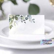 20/40pcs-Collections Greenery Watercolor Place Cards For Wedding Or Party, Seating Place Cards For T