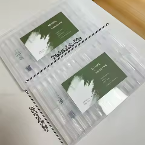 Sandwich Dual Nail Forms Trapezoidal Oval Nail Extension Forms 240pcs/Box Top & Bottom Form For Quic