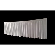 / TABLE DECORATION/ TABLE SKIRT TABLE SKIRT WITH Ruffles 75CM HEIGHT X 550CM LENGTH