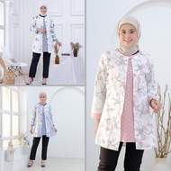 KEMEJA ARINA - Women's Tops - Batik Tunics - ily - Jumbo Standard Long Sleeve Batik Shirts ML XL XXL