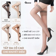 High quality GOMTAT women's thigh socks, soft, breathable poly fiber material, durable and stretchy,