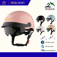 GXT GX02 half-head helmet with visor for men and women riding motorbikes