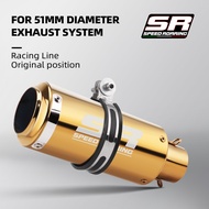 SC Project Muffler Full Exhaust System Muffler General Motorcycle Exhaust Muffler 51mm Caliber