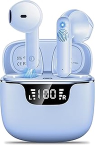 Wireless Earbuds IPX7 Sweatproof Sport Bluetooth Earphones, Bass Sound, 35H Battery, Fast Charge, fo