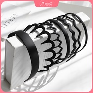 Black Frosted Acrylic Plastic Headband Korean Style Fashion Hairband for Men and Women