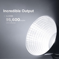 seashorehouse Godox SL200III Studio LED Video Light 215W High Power Photography 5600K±200K Dimmable 