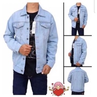 🔥Men Denim Jeans Jacket Men 30 % Clothes Cowboy Male Jacket Jaket Denim Lelak🔥❤