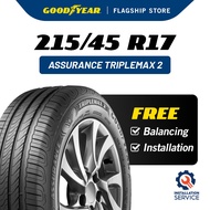 [Installation Provided] Goodyear 215/45R17 Assurance TripleMax 2 Tyre (Worry Free Assurance) - Altis / Cerato