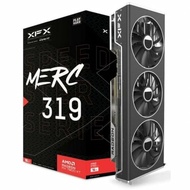 XFX Speedster MERC319 Radeon Gaming Graphics Card RX 7800 XT Black Card with 16GB GDDR6 HDMI 3xDP, A