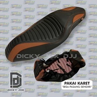 Cover Jok Seat Pelindung Jok Motor (Pakai Karet) Model Lipan Yamaha Nmax Aerox Honda Pcx
