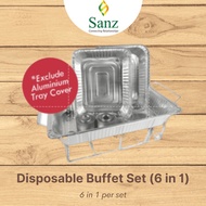 6-in-1 Disposable Buffet Food Warmer Set