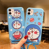Doraemon Lanyard Sling Case Vivo y83 y20 y21s y12s y20s y30 y50 y30i