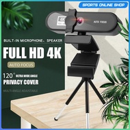 4k 2K Full Mini Camera Autofocus 120 Live Widescreen Office Conferencing PC Camera 4 K