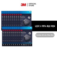 3MTM 9513 Mask Combo meets KN95 standard, Prevents PM2.5 fine dust White/Black